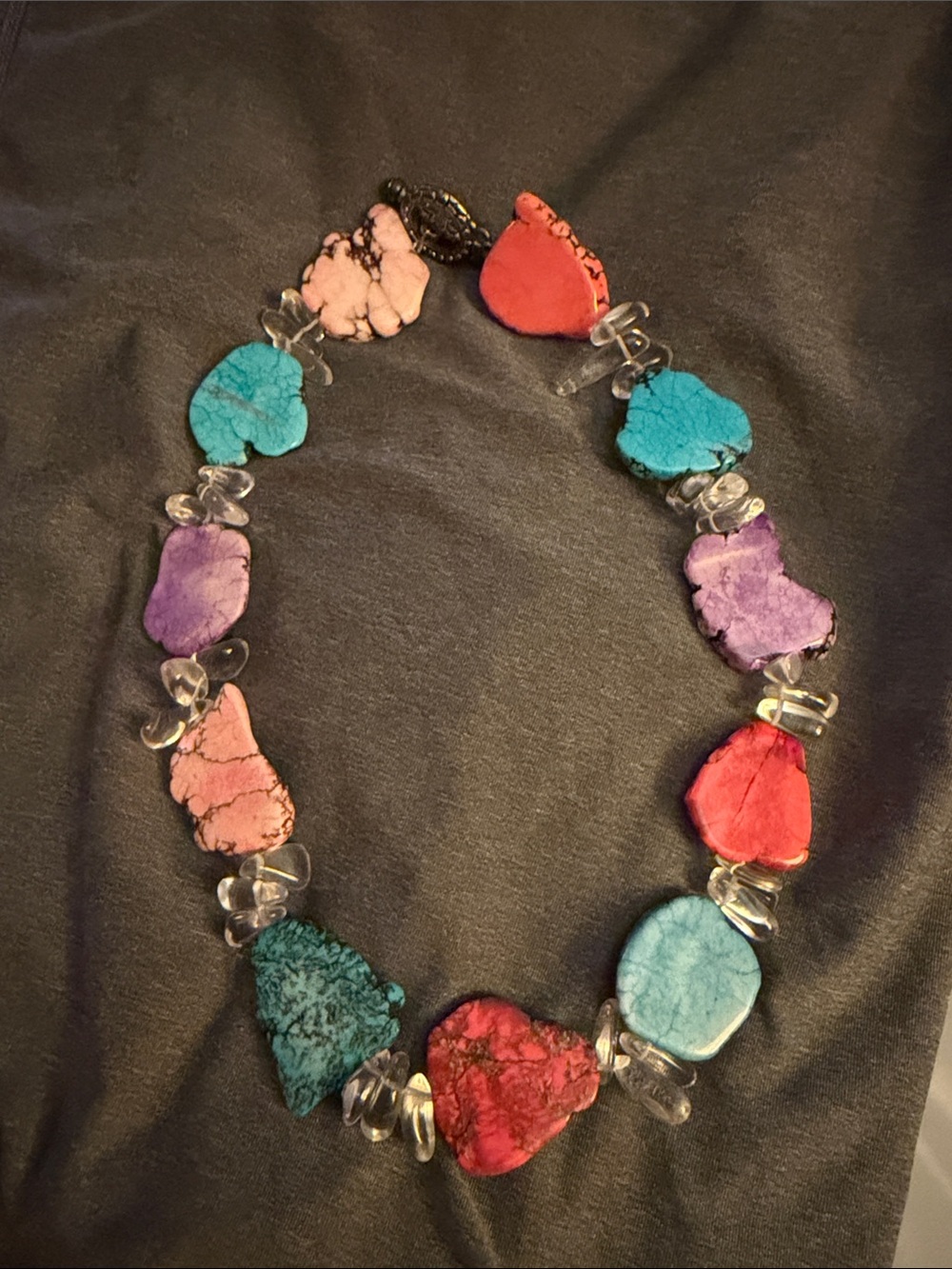Multicolor Stone Necklace - Women Jewelry